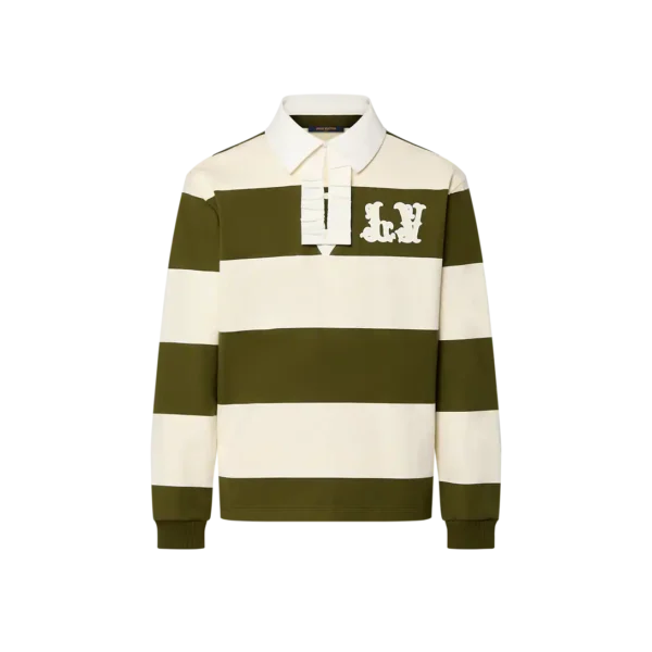 Long-Sleeved Cotton Rugby Polo