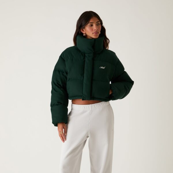 Women Shae Cropped Denim Puffer - Image 2