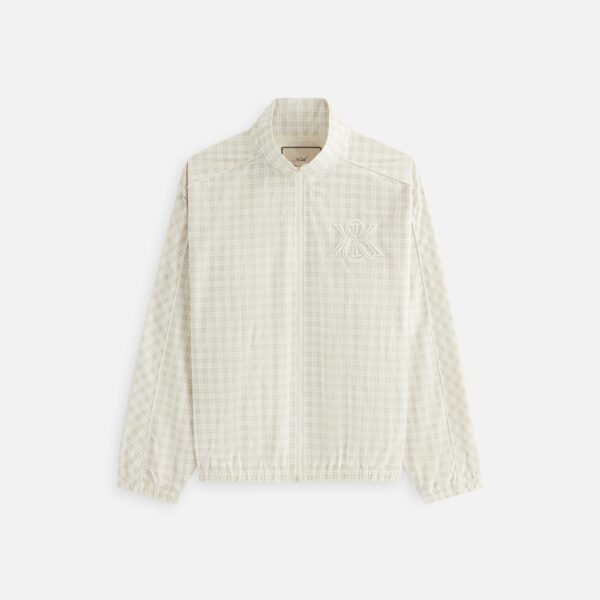 Women Azariah Check Track Jacket-White